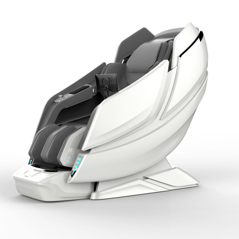  Luxuriöser elektrischer AI Smart Heat Recliner SL Track Zero Gravity Shiatsu elektrischer 4D-Massagestuhl