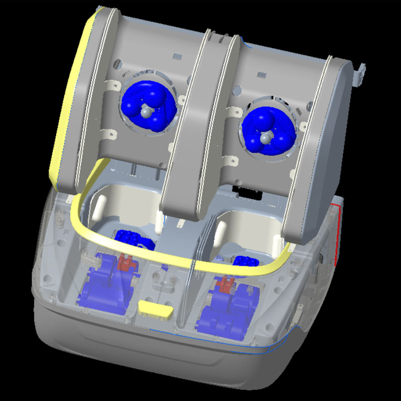  Luxuriöser elektrischer AI Smart Heat Recliner SL Track Zero Gravity Shiatsu elektrischer 4D-Massagestuhl