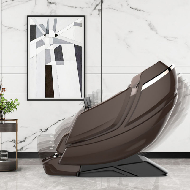  Luxuriöser elektrischer AI Smart Heat Recliner SL Track Zero Gravity Shiatsu elektrischer 4D-Massagestuhl